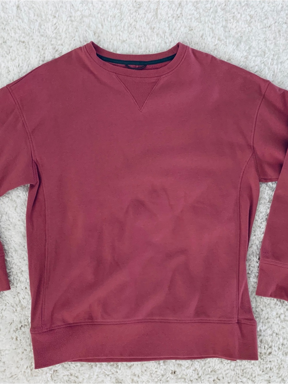 Women Crewneck Sweatshirt - Burgundy